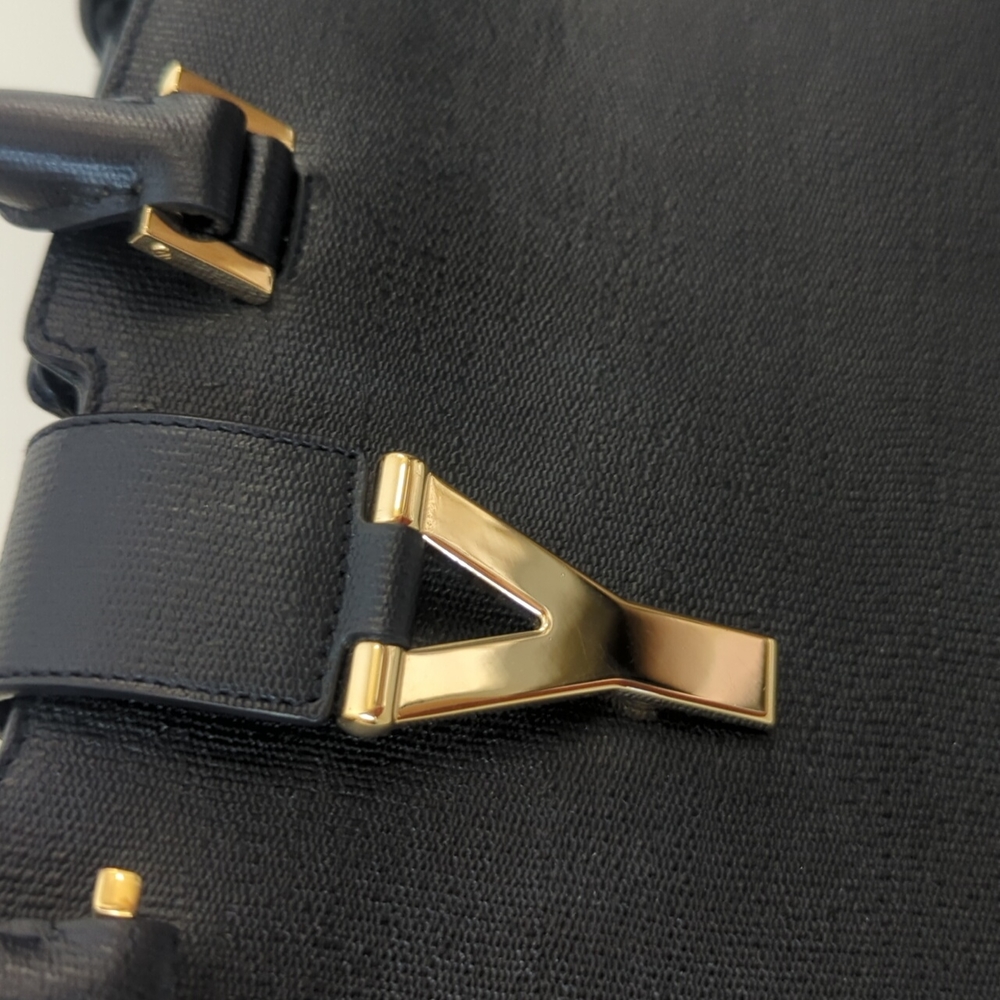Authentic Saint Laurent ysl black shoulder and top handle bag - Picture 3 of 12